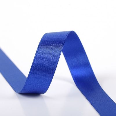 Ruban Satin double face 6 mm Bleu azur x1m