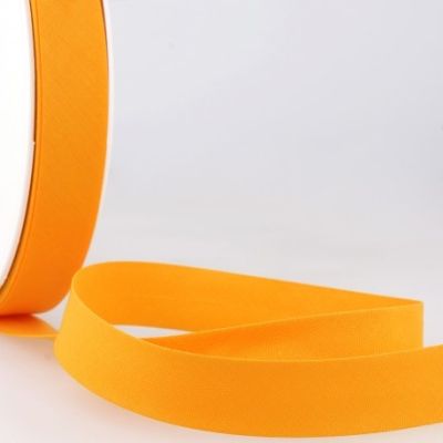 Biais replié tout textile 20 mm Mandarine x1m