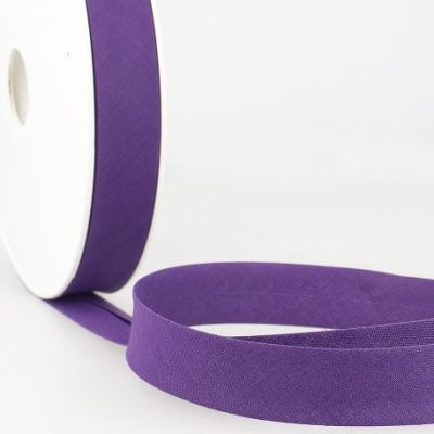 Biais replié tout textile 20 mm Violet x1m