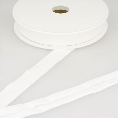 Biais replié Jersey 20 mm Blanc x1m