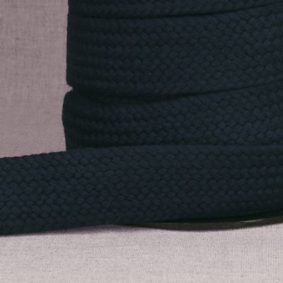 Sangle Coton tressée 30 mm Bleu marine x1m