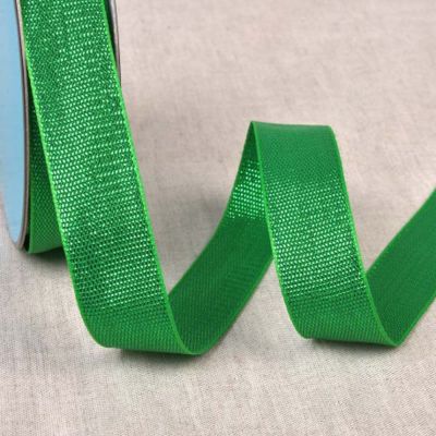 Ruban métallisé 15 mm  Vert x1m