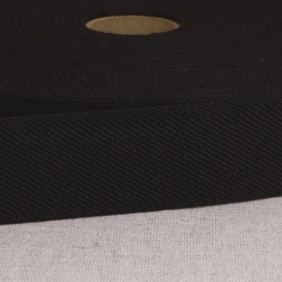 Elastique plat 33 mm Spécial ceinture Noir x1m
