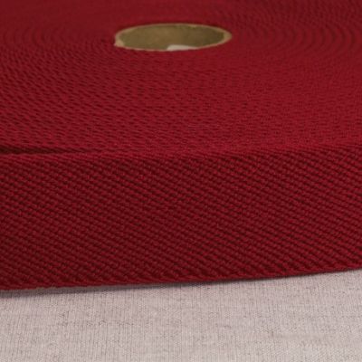 Elastique plat 33 mm Spécial ceinture Bordeaux x1m