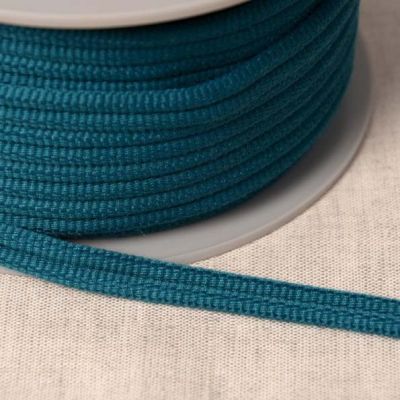 Cordon double passepoil Bleu canard x1m