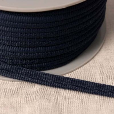 Cordon double passepoil Bleu Marine x1m