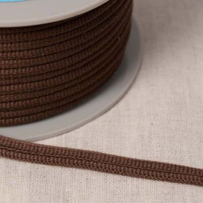Cordon double passepoil Marron café x1m