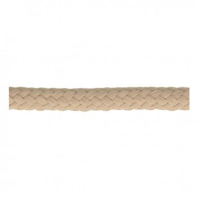 Cordon Tressé tubulaire 11 mm Beige x1m