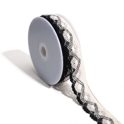 Dentelle ondulations 40 mm Noir x1m