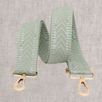 Sangle pour sac 40 mm Chevrons Vert d&#039;eau x1
