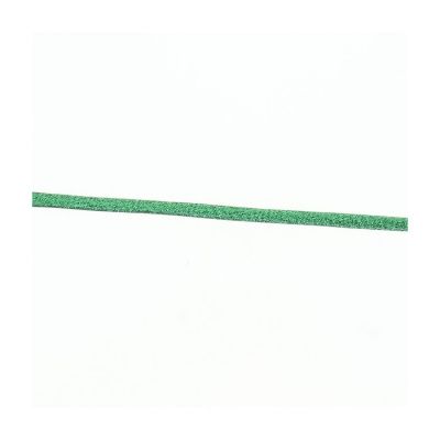 Cordon spaghetti brillant 7 mm Frou-Frou Vert x1m