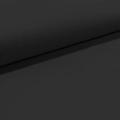 Tissu Gabardine Légère uni Noir - Par 10 cm