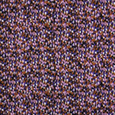 Tissu Satin de Coton digital Marquis sur fond Violet - Par 10 cm