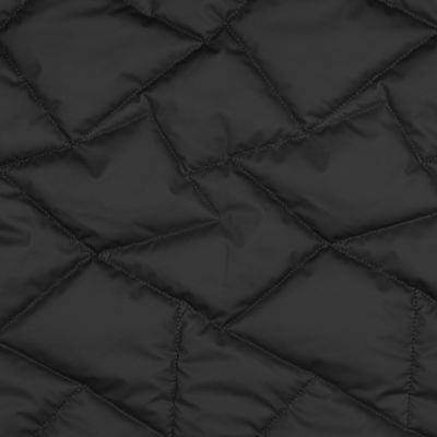 Tissu Doudoune matelassé Boréal uni noir - Par 10 cm