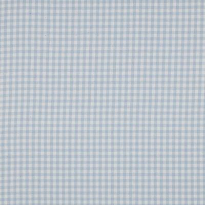 Tissu vichy Lison bleu sur fond Blanc - Par 10 cm