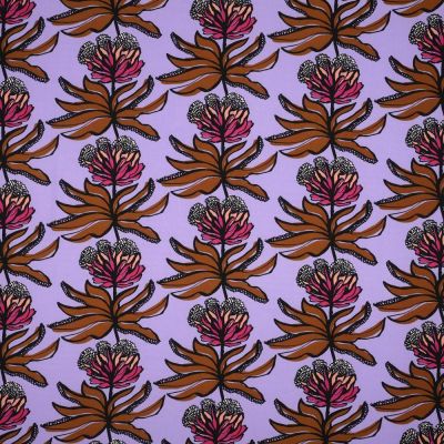 Tissu Viscose Digital Nerida Hansen Lilas - Par 10 cm