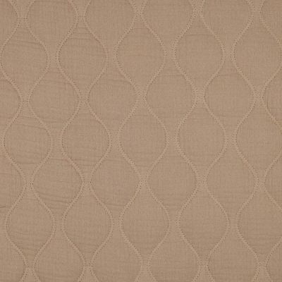 Tissu Double gaze Matelassée réversible uni Beige sable - Par 10 cm