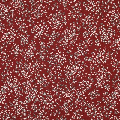 Tissu Viscose Twill extensible Christina sur fond Terre de Sienne - Par 10 cm