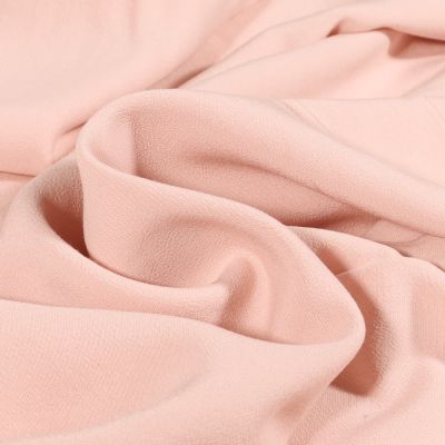 Tissu Viscose Maribel uni Rose nude - Par 10 cm