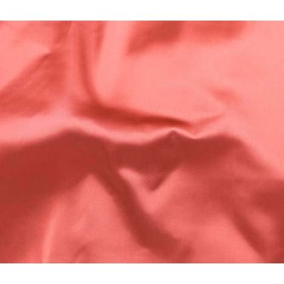 Tissu Satin Duchesse extensible uni Saumon - Par 10 cm