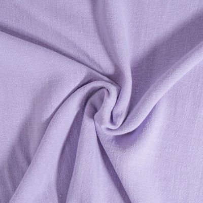 Tissu Lin lavé Viscose uni Parme - Par 10 cm