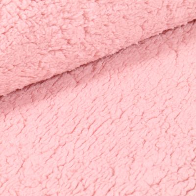 Fausse fourrure mouton Rose bébé - Par 10cm