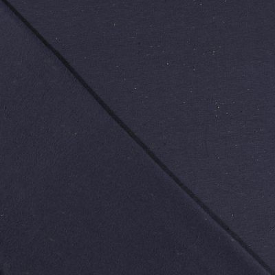 Tissu Jersey Jogging Moucheté Bleu marine - Par 10 cm