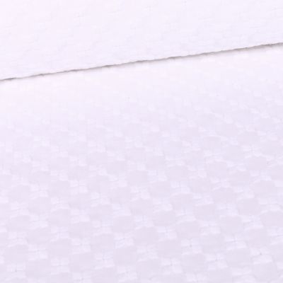 Tissu Broderie anglaise festonné Blanc - Par 10 cm