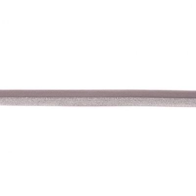 Biais Élastique Plat Lurex 17 mm Gris moyen x 1m