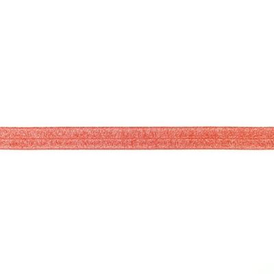 Élastique Plat Lurex 20 mm Rouge x1m
