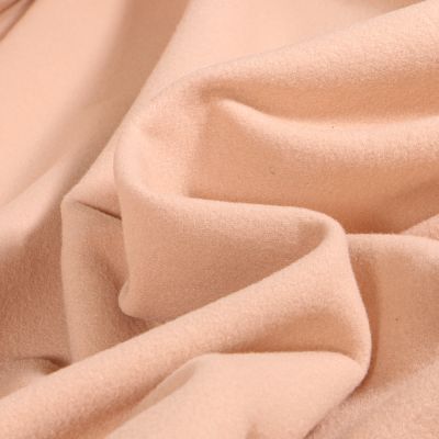 Tissu Drap de manteau uni Beige - Par 10 cm
