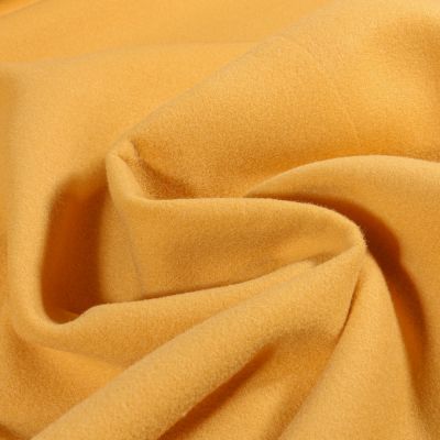 Tissu Drap de manteau uni Ocre - Par 10 cm