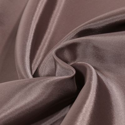 Tissu Doublure Pongé uni Taupe - Par 10 cm