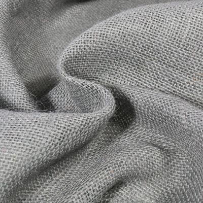 Toile de Jute uni Gris pierre - Par 10 cm