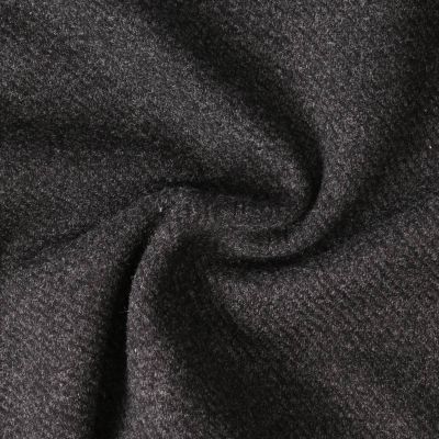 Coupon Tissu Polyviscose touché Cachemire Gris anthracite chiné - Coupon de 100 cm