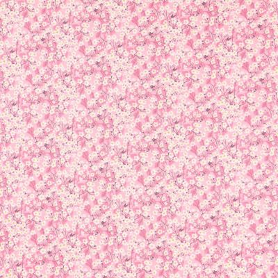 Tissu Liberty of London New Mitsi Valeria Rose - Par 10 cm