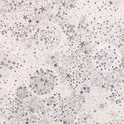 Tissu Liberty of London New Adelajda Taupe et gris - Par 10 cm