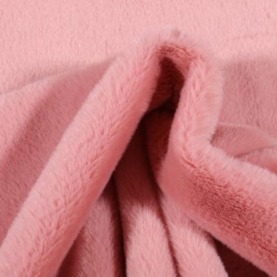 Tissu Fausse fourrure Bear Ultra douce Rose - Par 10 cm