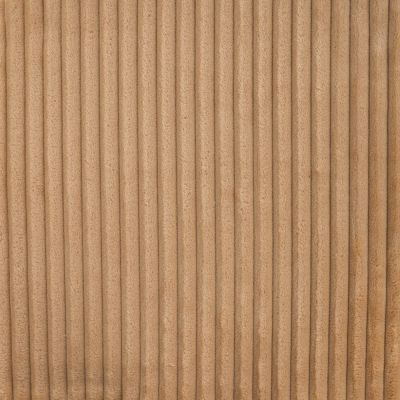 Tissu Minky Ultra doux uni côtelé envers doudou Ocre - Par 10 cm