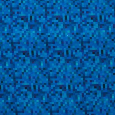 Tissu Sweat léger French Terry digital Graphik sur fond Bleu - Par 10 cm