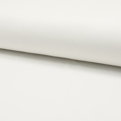 Tissu Crêpe Scuba Uni Blanc Cassé - Par 10 cm