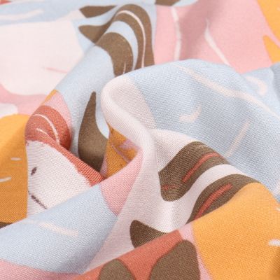 Tissu Viscose Craftine Terra sienna - Par 10 cm