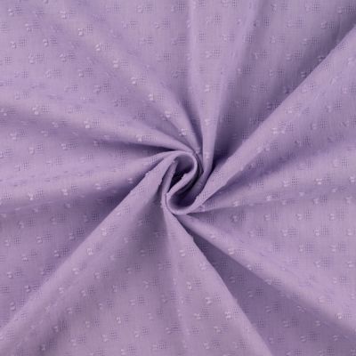 Tissu Plumetis Coton uni josh Lilas - Par 10 cm
