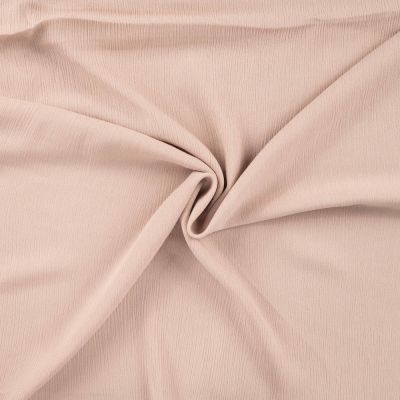 Tissu Crépon de Viscose uni Beige - Par 10 cm