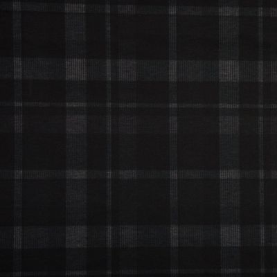 Tissu Milano Carreaux Gris sur fond Noir - Par 10 cm