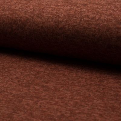 Tissu Maille Jersey Verona Chiné Brique - Par 10 cm