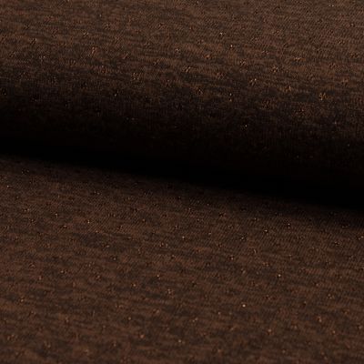 Tissu Maille lurex ajouré Marron chocolat - Par 10 cm
