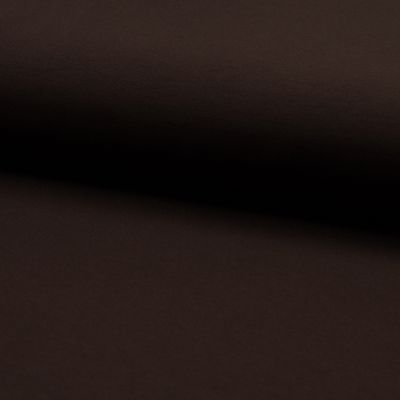Tissu Bengaline Super stretch uni Marron chocolat - Par 10 cm