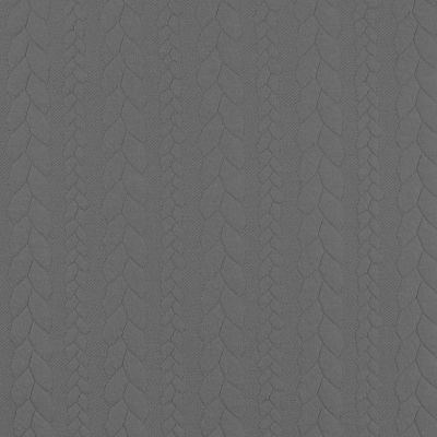 Tissu Sweat effet Maille tressée Gris - Par 10 cm