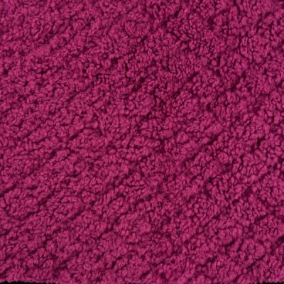 Tissu Fausse fourrure Suede fleuris uni Rose - Par 10 cm